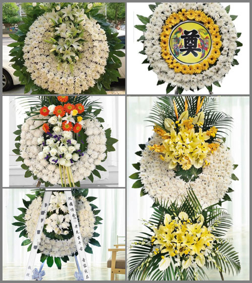 山东青岛平度市旧店镇张戈庄村花圈速递