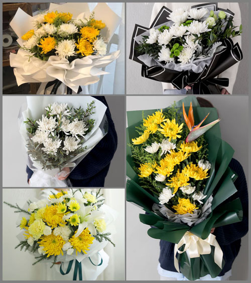 山东青岛平度市旧店镇张戈庄村白事花束代送
